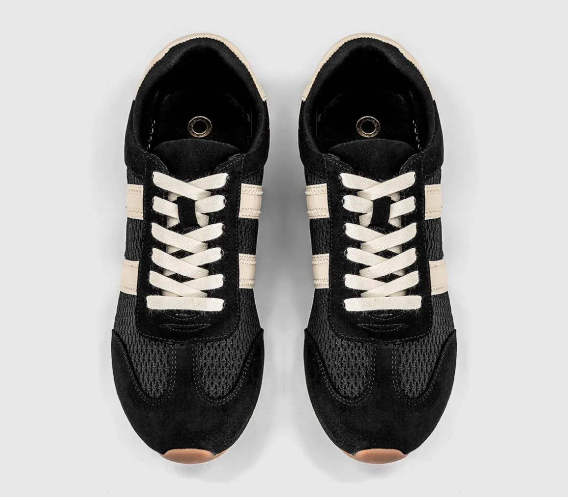 Tropical Mesh Slim Sole Lace Up Trainers