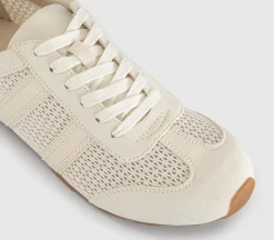 Tropical Mesh Slim Sole Lace Up Trainers