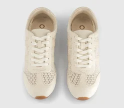 Tropical Mesh Slim Sole Lace Up Trainers
