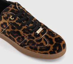 Truffle Lace Up Cup Sole Trainers