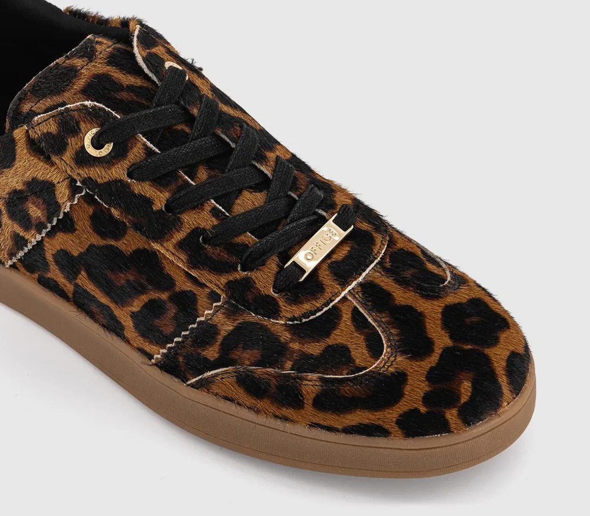 Truffle Lace Up Cup Sole Trainers