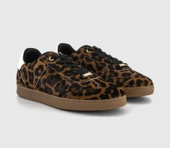 Truffle Lace Up Cup Sole Trainers